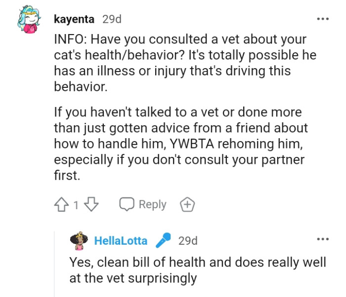 It's totally possible the cat has an illness or injury that's driving his behavior