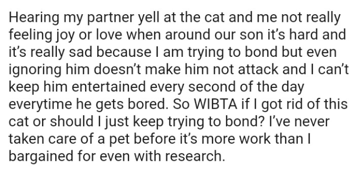 It’s really sad because the OP is trying to bond but even ignoring the cat doesn’t make him not attack