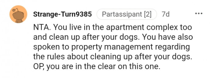You have also spoken to property management