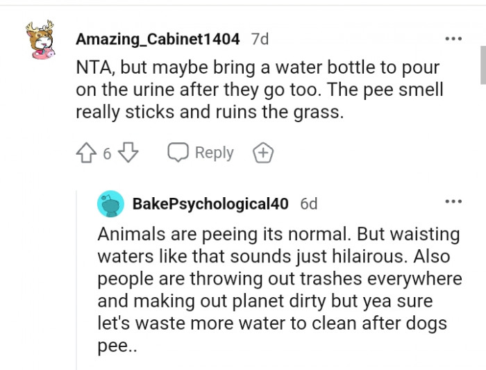 Wasting water like that sounds so horrible