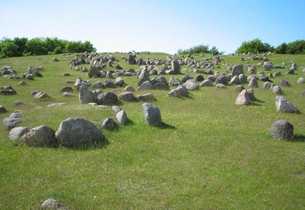 Lindholm Hills, Viking burial site in Denmark.
