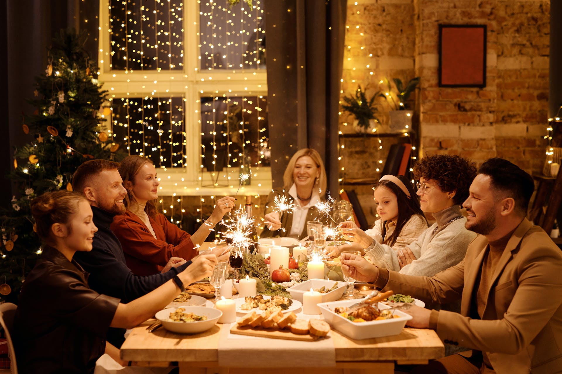 Family members gathered for Christmas dinner | Source: Pexels