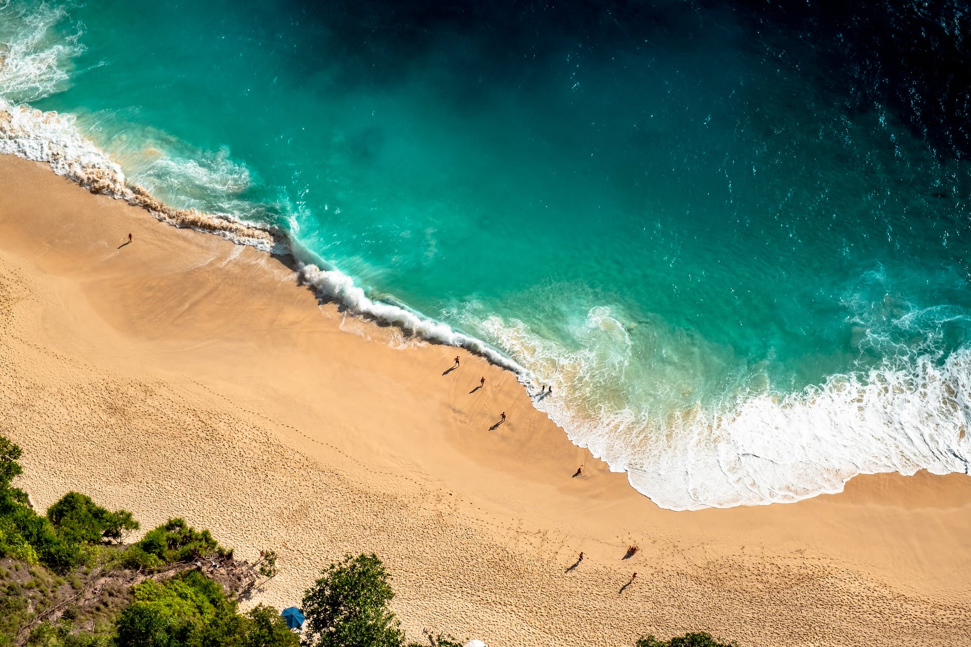 Drone image of beach | Source: Pexels